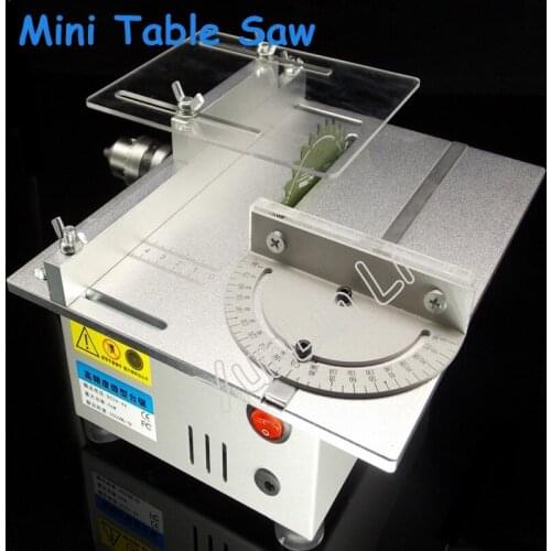 Mini Table Saw Precision Cutting Machine Electric Drill Multifunctional Small Woodworking Table Saw Electric Grinder