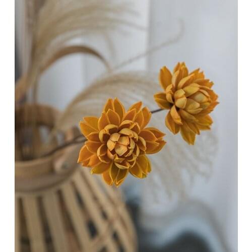 Real Natural Dried Pressed Lotus Flower Decorative Handmade Water Lily Flower Branch Decoration For Home Living Room