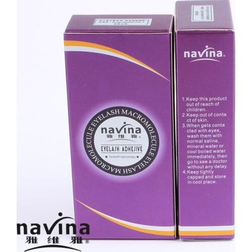NAVINA 10ml/bottle Long lasting low odor quick Dry Eyelash Glue For Individual Fake Eyelashes Eyelash Extension Tool