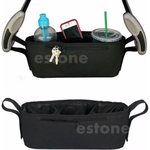 2018 NEW M89CNew Pram Stroller Drink Parent Tray Console Organizer Double Cup Holder Phone Jogger