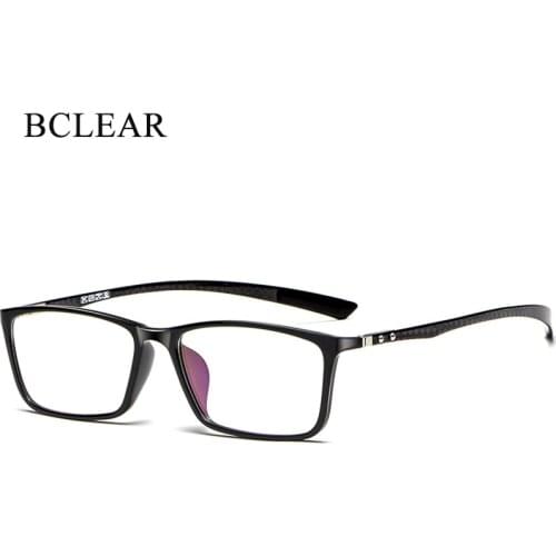 BCLEAR Ultralight Carbon Fiber Optical Glasses Frame Business Myopia Hyperopia Eyeglasses Frames Spectacles Men Women Fashion