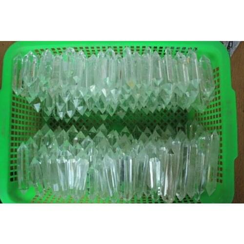 8700g WHOLESALE NATURAL CLEAR QUARTZ CRYSTAL DT WAND POINT HEALING
