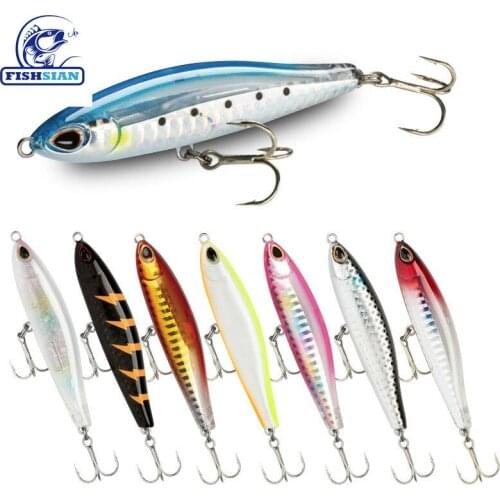 Pencil Fishing Lure Luya 8cm 16G Bass Fishing Fake Fish Pencil Popper Isca Artificial Articulos De Pesca