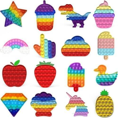 Push Bubble Kid Simple Dimple Fidget Pops Toy Adult Gamepad Antistress Hand Push Bubbles Sensory Toy for Children Autism Need