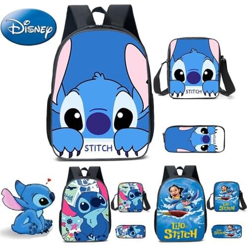 Disney Stitch School Kids Bag Backpack Children Stitch Printing Cartoon Children School Bags Boy Girls Teenage Bag Shipping Free