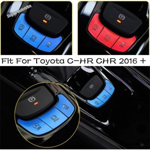 Lapetus Engine Start Stop Keyless Start System / Gear Shift Box Panel Cover Trim Fit For Toyota C-HR CHR 2016 - 2021 Accessories