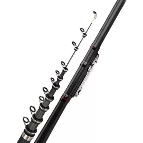 Carbon Fiber Spinning Fishing Rod 2.4M 2.7M 3.6M 4.5M 5.4M 6.3M M Power Telescopic Rock Fishing Pole Carp Feeder Rod Surf