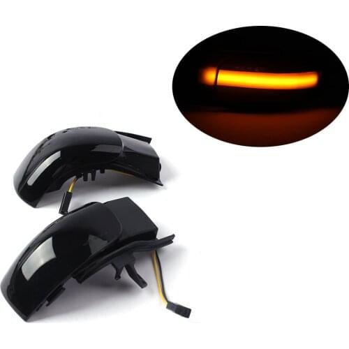 2Pcs LED Dynamic Turn Signal Lights For VW Touran 1T 2003-2010 Side Mirror Indicator Lights Car Rearview Mirror Lamp Sequential