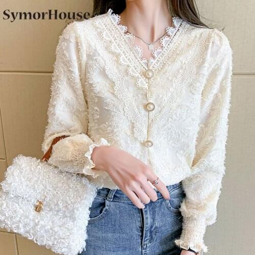 SymorHouse Openwork Blouses