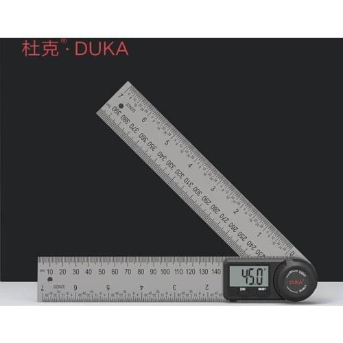 DUKA Multifunctional Digital Protractor Angle Ruler AR-1 360 Degree Goniometer Inclinometer Angle Finder Meter Stainless Steel