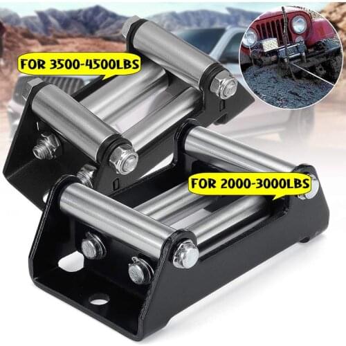 2000-3000lbs/ 3500-4500lbs Universal Wire Rope Roller Fairlead Winch Mount Guide Cable Wire Lead Wire Winch Accessories