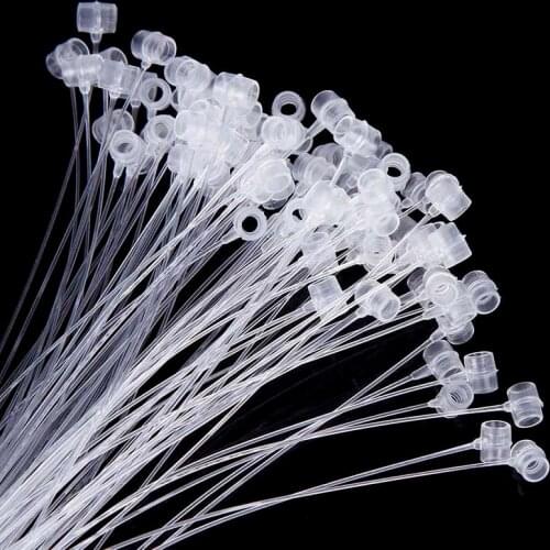 1000pcs/lot 3 4 5 7 Inch Locks PP Commodity Clothes Price Label Tagging Pins Plastic Loop Pin Lock Pins Rope Pin Line Tags