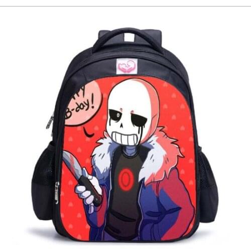 16 Inch Undertale Backpack Boys Girls School Bags Daily Backpack Children Bookbag Shoulder Backpacks Gift Bag