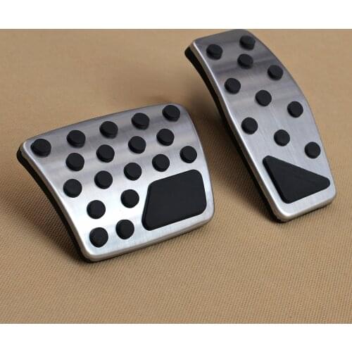 Non-Slip 2Pcs Gas Brake Stainless Steel Pedals For Jeep Renegade BU Compass MP LHD Car Motor Vehicle Pads Accessories