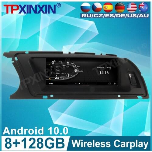 128G For Audi A4 2013 2014 2015 Android 10 Car Radio Tape Recorder Multimedia DVD Player GPS Navigation 8.8'' Touch HD Screen