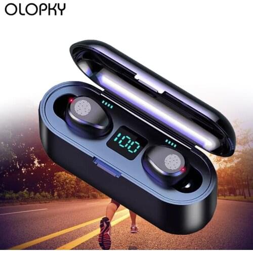 New TWS Sports In-ear Digital Display Bluetooth Headset HiFi Wireless Stereo Headset With 2000 MAh Charging Box Waterproof IPX7