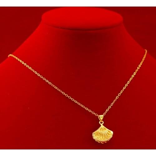 Fashion Women Necklace Pendant Statement Jewelry 14K Gold Plated Chain Choker Mini Skirt Gold Necklaces Female Birthday Gifts
