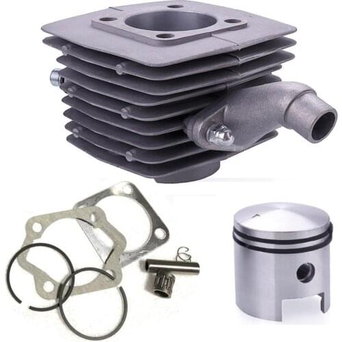 DIY Chain Tensioner Fit 80cc Engine Motor Cylinder Piston 40mm 2 in1 Racing Reed Valve Muffler Pipe For Engine Motorized Bike