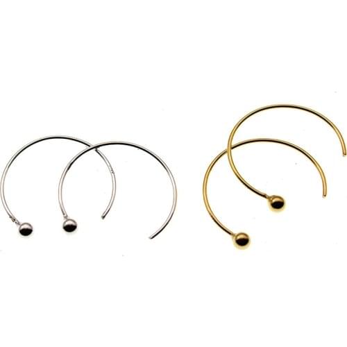 Earring Jewelry Findings Components, Solid s925 sterling Silver Earring Wire Hooks, Sterling Silver Earring Clasp Accessories