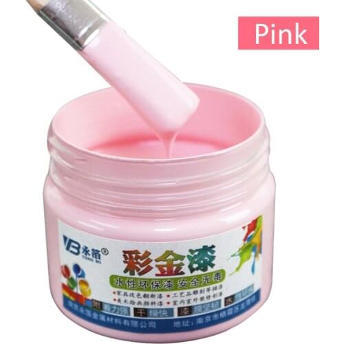 100g Pink Wood Varnish Water-based Paint Acrylic Paint in Wall Art Craft Wooden Metal Door Fabric Pa