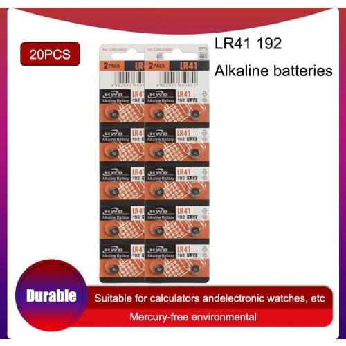 20pcs LR41 1.5V Lithium Coin Batteries Button Cell Batteries for Maxell 100% Original SR41 AG3 G3A L736 192 392A