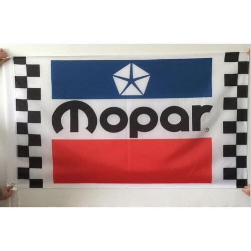 MOPAR red white blue flag 3x5ft Banner 100D Polyester flag brass grommets