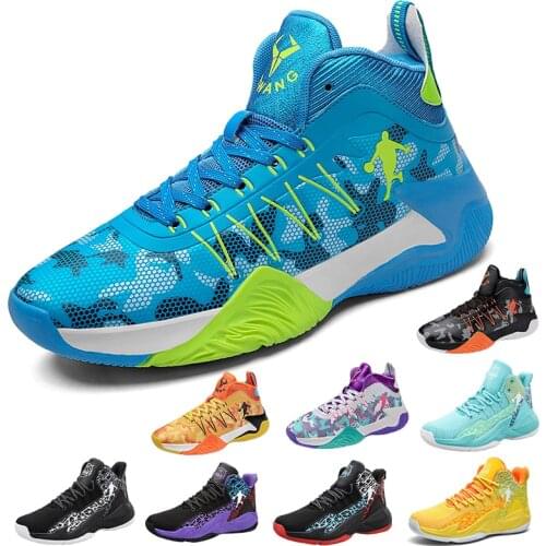 Fashion High-top Basketball Shoes Mens Cushioning Light Basketball Sneakers Male Breathable Outdoor Sports Shoes Zapatos Hombre