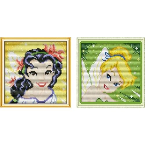 Joy Sunday Counted Cross Stitch Kits Spirit Cotton Thread Painting 11CT 14CT DIY Embroider Sets Home Decoration Patterns Kits