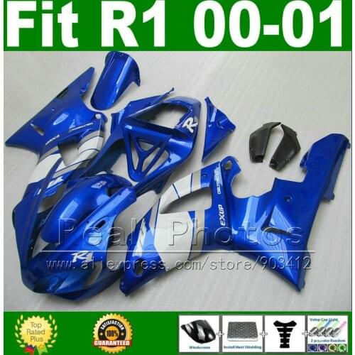 Same as you seeing fairings for YAMAHA YZF R1 2000 2001 fairing kit YZFR1 00 01 1000 YZF-R1 bodywork kits plastic parts M8B6