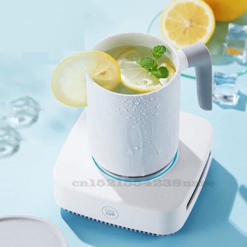 Cooling Heating Mug 8~55 Degrees Constant Temperature Smart Ceramic Mug 450ML Office Refrigeration Heat Preservation Water Cup