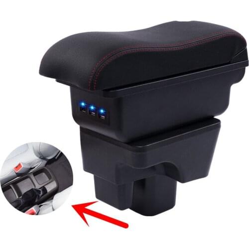 For Chevrolet Lova Rv armrest box central Store content box interior decoration Storage Center Console With USB interface
