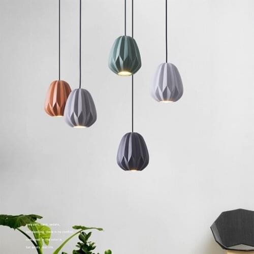 Nordic Resin Pendant Lights Living Room Dining Room Kitchen Hanging light Study Bedroom Bedside Light Modern Home Deco Led Lamps