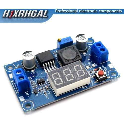 LM2596 DC Buck Step Down Module DC-DC 4.0~40V to 1.25-37V Adjustable Voltage Regulator With LED Voltmeter DC-DC 2A Short Circuit