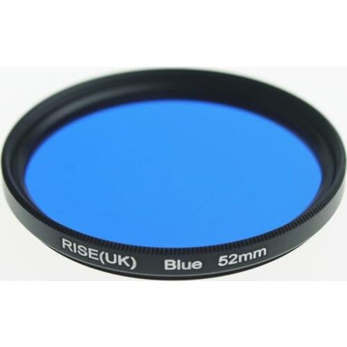 RISE(UK) 52 mm full color Blue lens Filter for Nikon D3100 D3200 D5100 SLR Camera lens