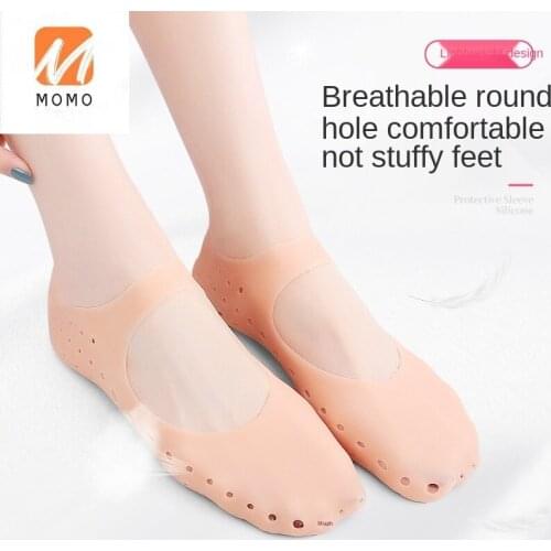 Full Foot Crack Socks Heel Anti-Cracking Cover Men and Women Anti-Crack Cracking Dry Crack Silicone Protective Sleeve