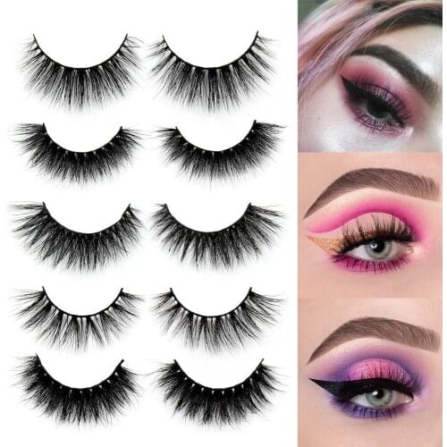 SOQOZ Mink Eyelashes 3D Mink Lashes 100% Cruelty free Lashes Handmade Reusable Natural Eyelashes Popular False Lashes Makeup