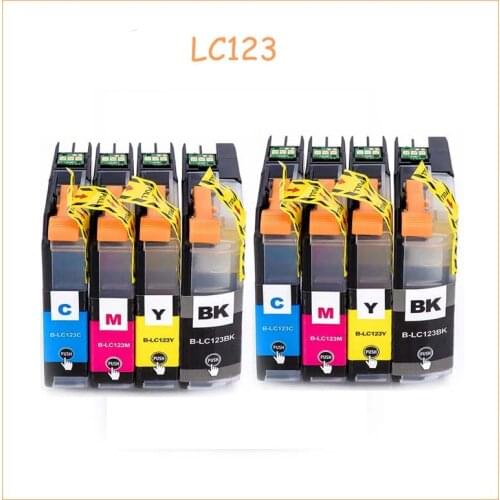 Compatible For Brother LC123 Ink Cartridge MFC-J4510DW MFC-J4610DW Printer Ink Cartridge MFC-J4410DW J4710DW