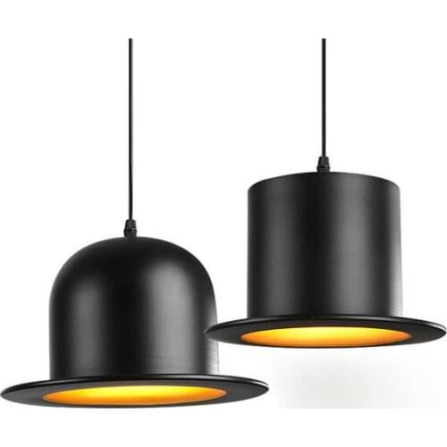 Modern Attractive Pendant Lamps Nice Look Pendant Lights England Hat Lamp Coffeeshop Bar Bedroom Lights E27 Indoor Lights