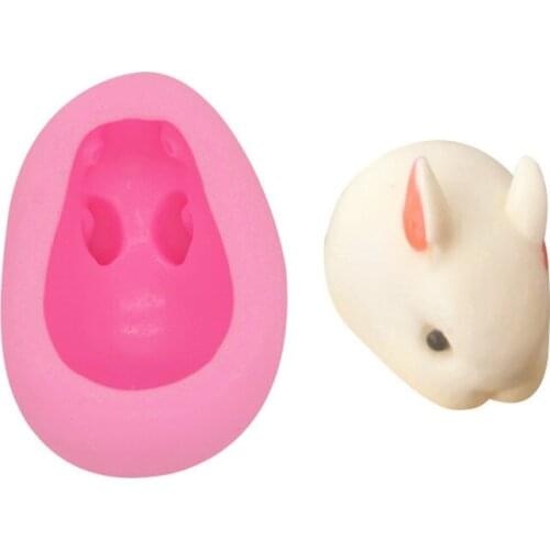 Medium White Rabbit Fondant Mousse Cake Mold Silicone Chocolate Mold 17-133