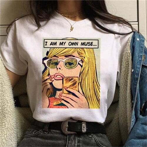 Women Feminism Ullzang T-shirt Female Top Tee Harajuku Feminists T Shirts Girl Power 90s Graphic Tshirt Grunge Aesthetic