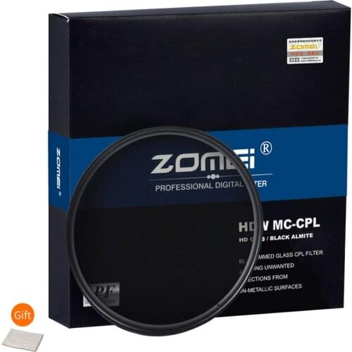 ZOMEI HD Optical Glass CPL Filter Slim Multi-Coated Circular Polarizer Polarizing lens filter 40.5/49/52/55/58/62/67/72/77/82mm