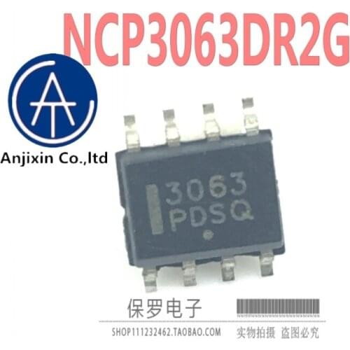 10pcs 100% orginal new real stock Switching regulator NCP3063DR2G NCP3063 silk screen 3063 SOP-8