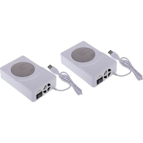 2pc Electric USB Coaster Tea Coffee Cup Mug Warmer Cooler Pad Drink Mat Gift
