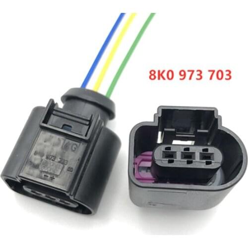 Free shipping 50/100 pcs L62B3 ac Air Conditioning Pressure Switch compressor connector 8K0 973 703 8K0973703 with 15cm wire