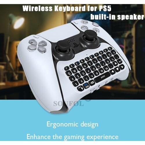 Mini Wireless Keyboard Bluetooth 3.0 Controller Chat Pad for Sony PS5 Gamepad Mount Portable Keypad Game Accessories