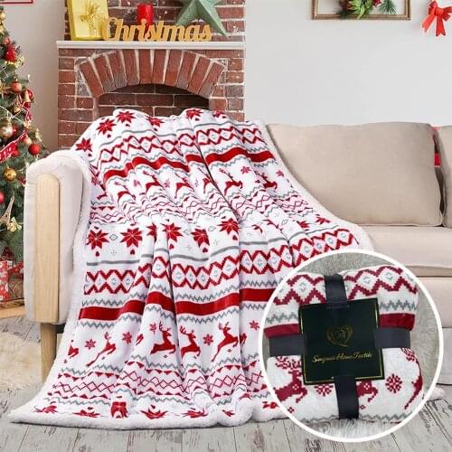 Enipate Fleece Blankets On The Sofa