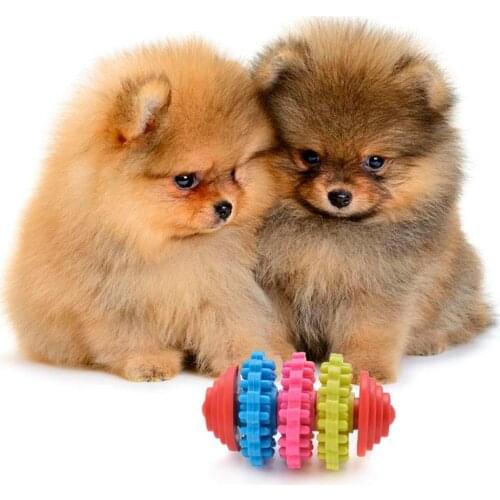 Dog Ball Toy 3 Colors Bite Resistant Interactive Funny Dog Chew Toy Puppy Teething Toy Pet Toy Ball