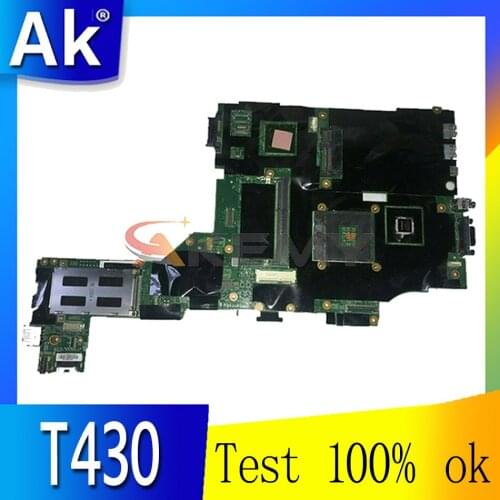 Laptop motherboard For LENOVO ThinkPad T430 T430I SLJ8A N13P-NS1-A1 Mainboard 04W3684 NZM4H-7