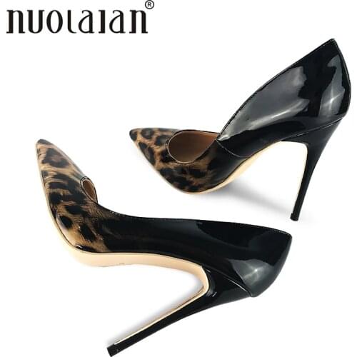 2018 Brand Women Pumps Sexy Leopard Shoes High Heels 12cm Women Shoes High Heel Party Wedding Shoes Wo Size 4-11