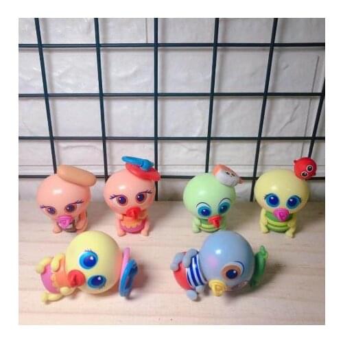 Ksi distrollar baby doll cute 5cm sister head with body girl gift gift for children accessories maybe random